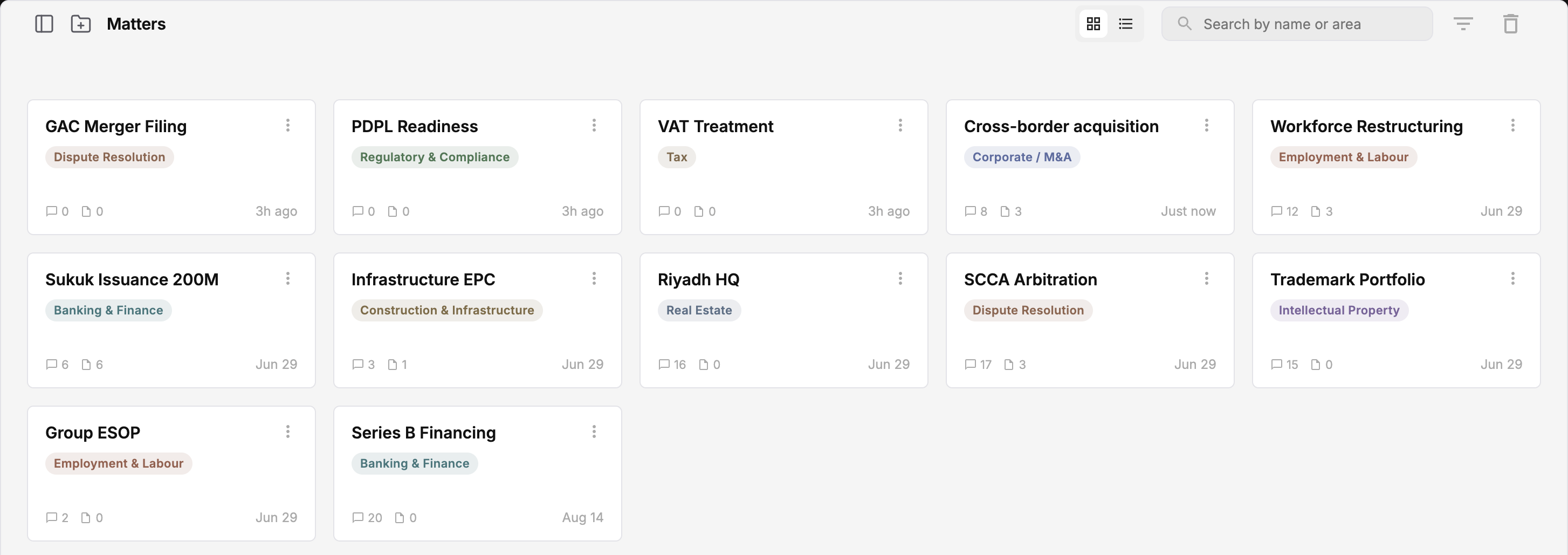 Laika: every client matter on one workspace